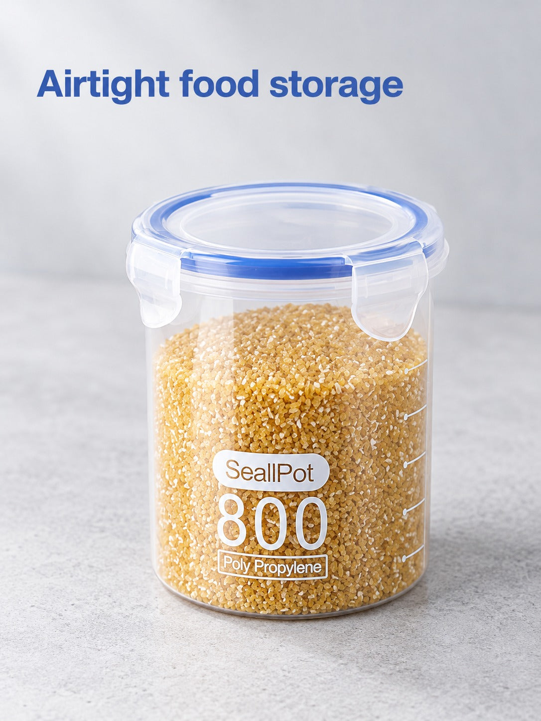 Airtight Food Storage Jars for Grains, Snacks & Cereal
