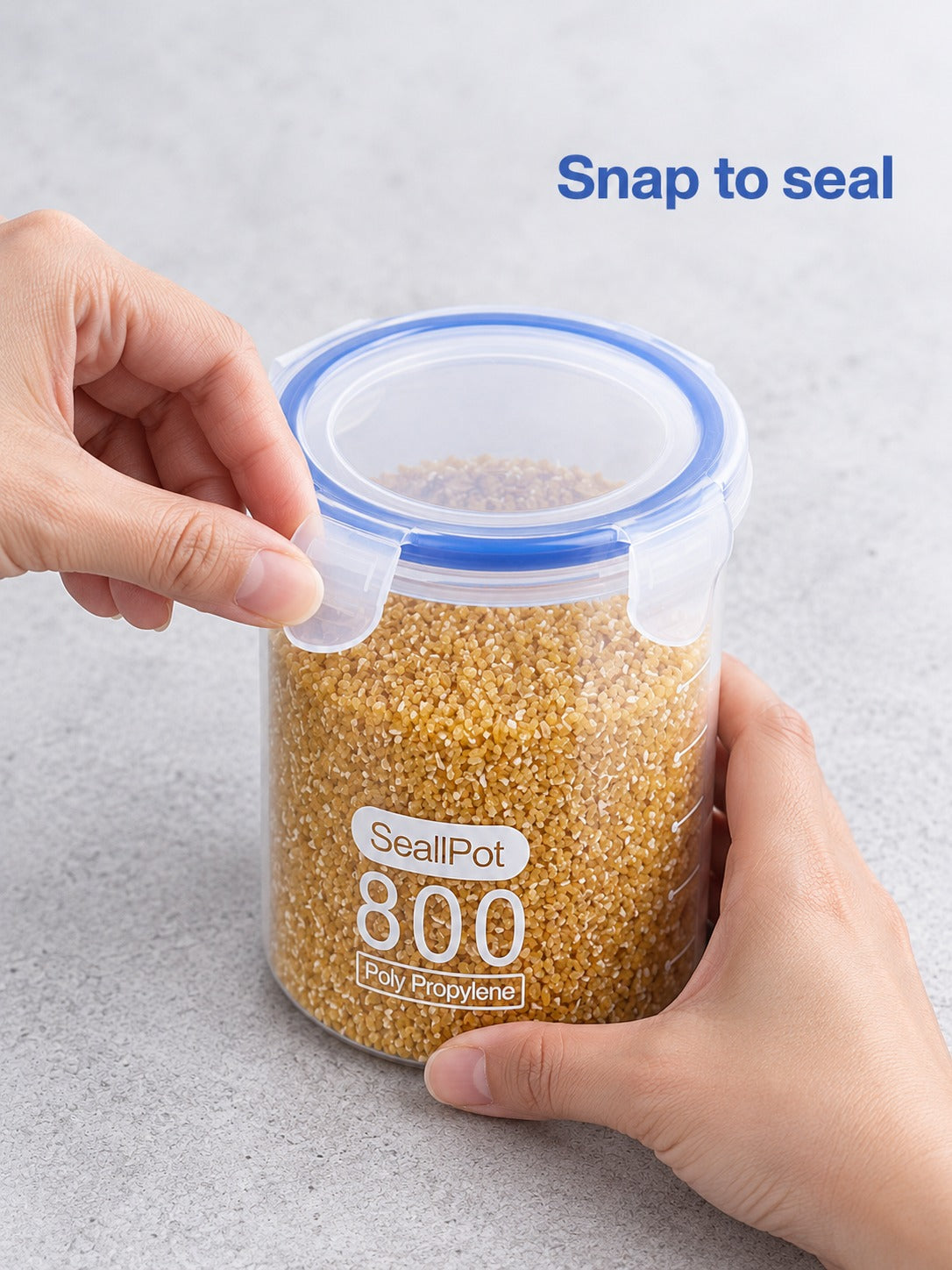 Airtight Food Storage Jars for Grains, Snacks & Cereal