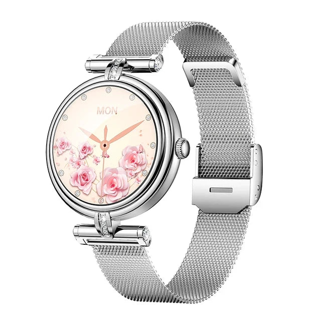 Women's Fitness Smartwatch with Rose Gold Bracelet