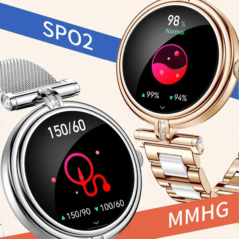 Women's Fitness Smartwatch with Rose Gold Bracelet