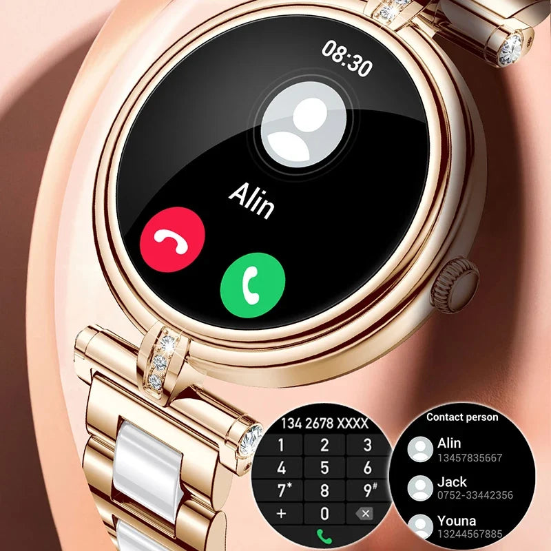 Women's Fitness Smartwatch with Rose Gold Bracelet