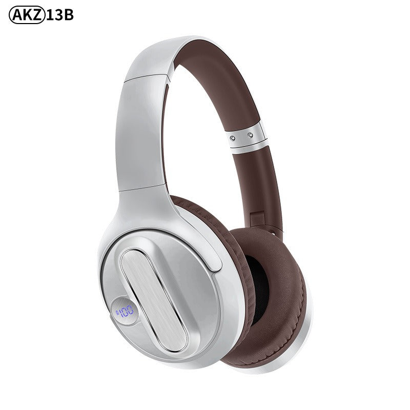 Retro Bluetooth Headphones With LED Battery Display