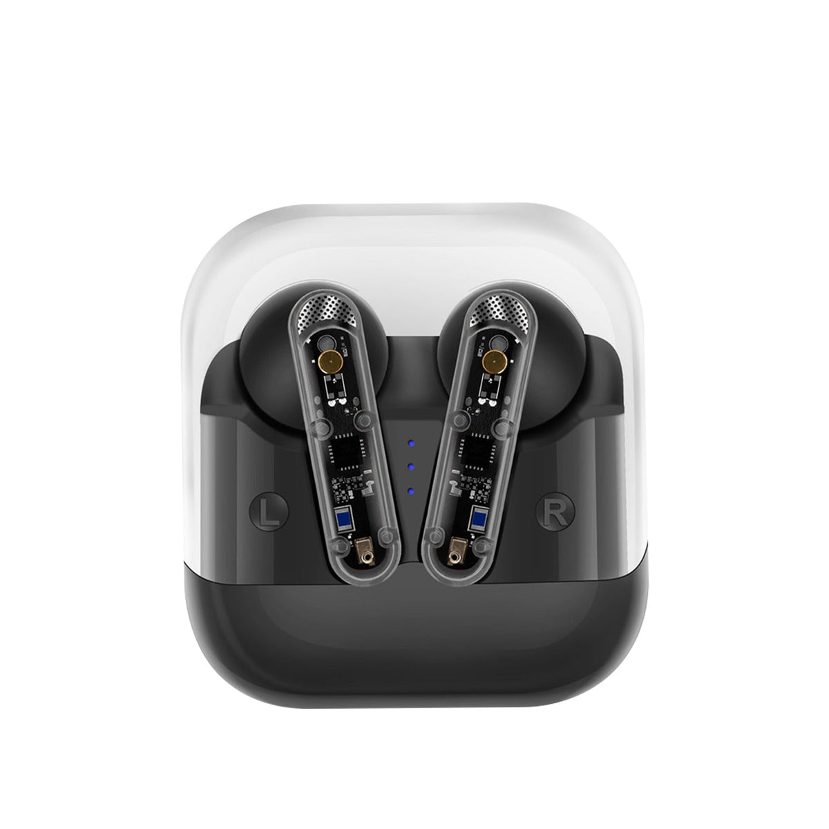 Wireless Sports Earbuds with Heavy Bass, Clear Shell
