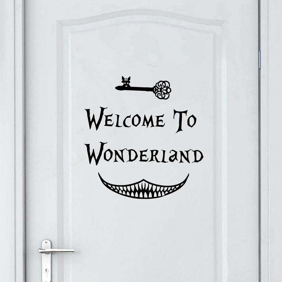 Alice in Wonderland Wall Decal Decor for Kids' Rooms