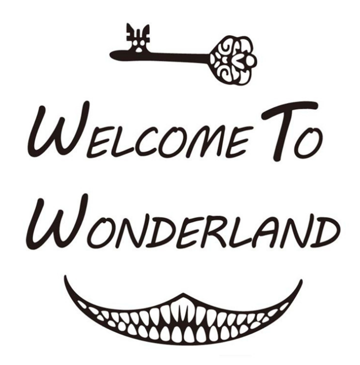 Alice in Wonderland Wall Decal Decor for Kids' Rooms