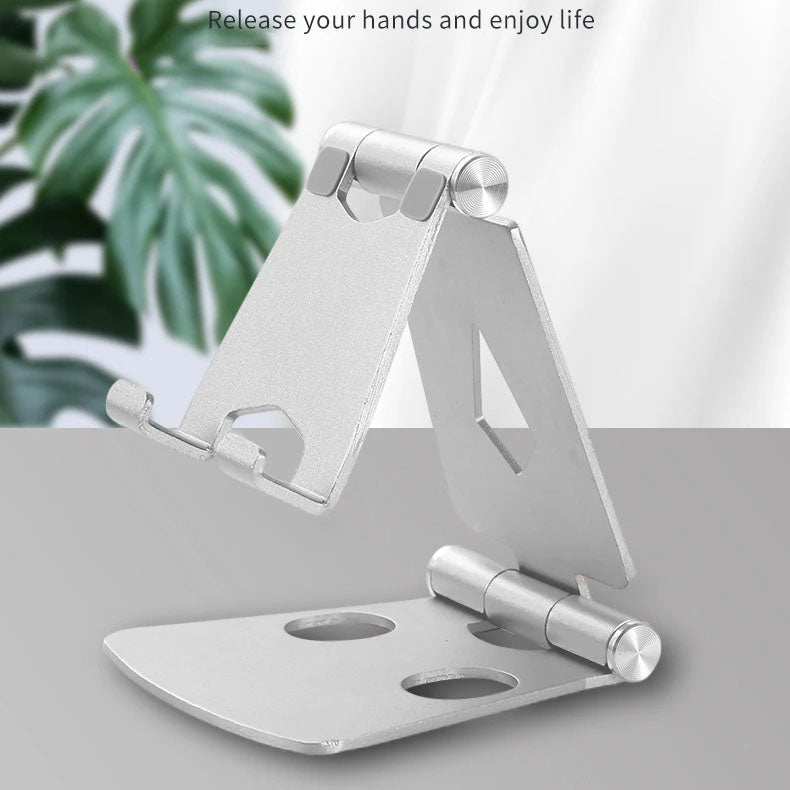 Foldable Aluminum Phone Stand for Desk, 270° Adjustable