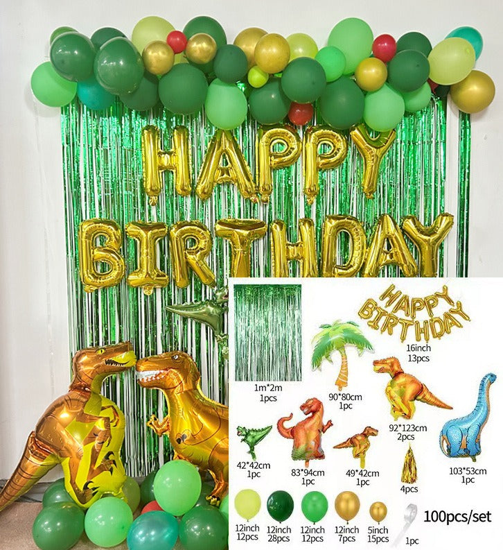 Dinosaur Birthday Balloon Garland Party Decoration Set
