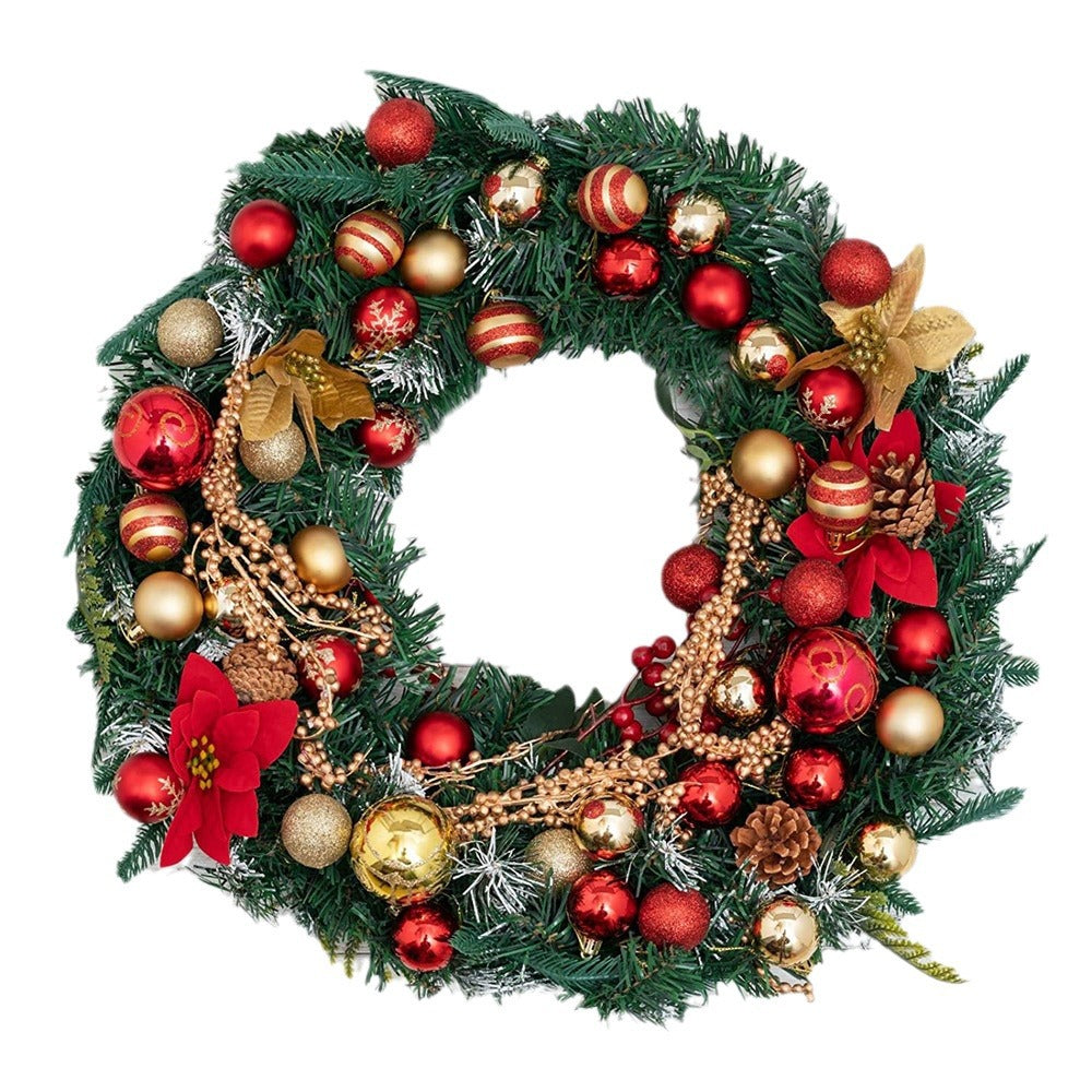 Christmas Ornaments Set: 50 Red & Gold Tree Baubles