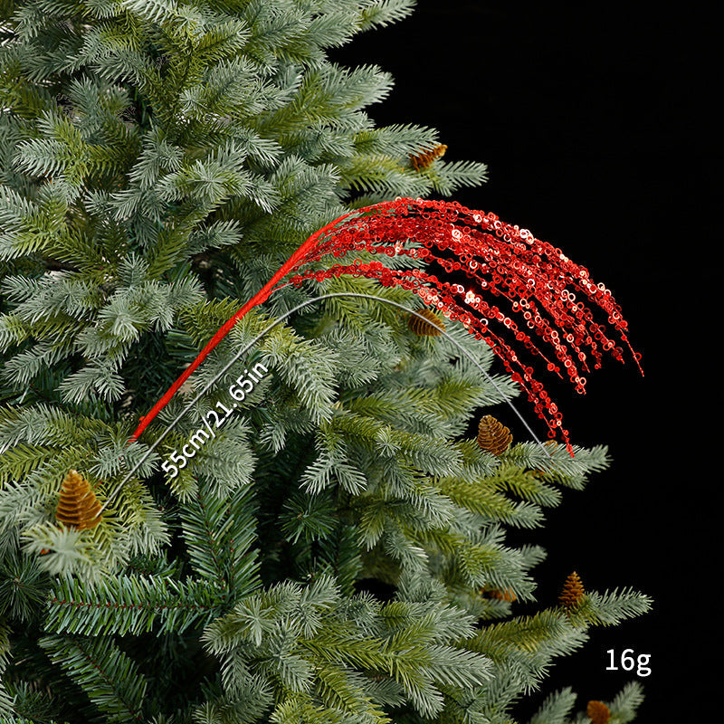 Christmas Tree Sprays — Cascading Sequin Sparkle