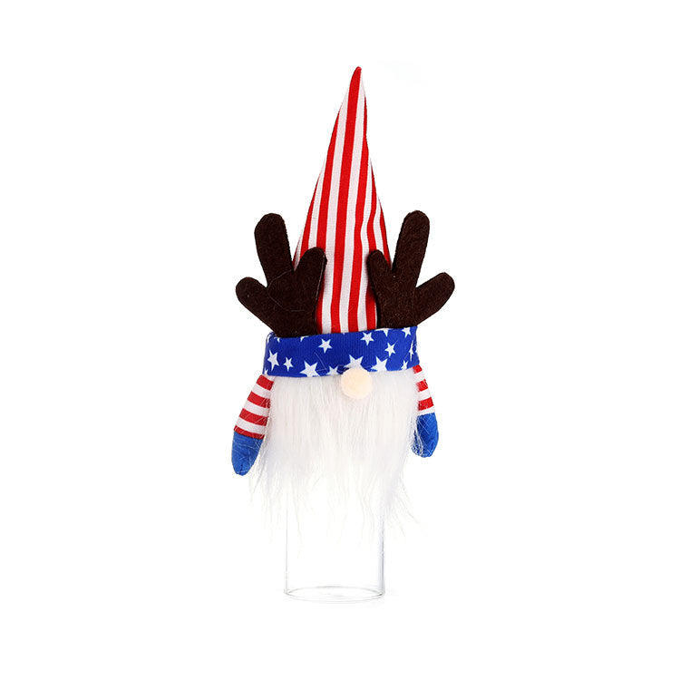 Patriotic Light-Up Gnome Pair for Fourth of July