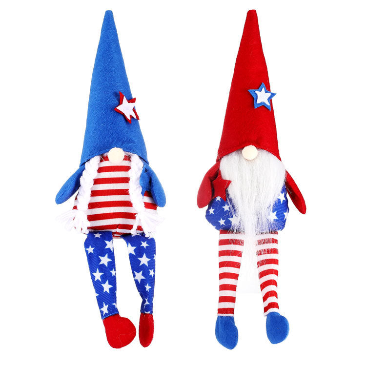 Patriotic Plush Gnome Decor for Independence Day Displays