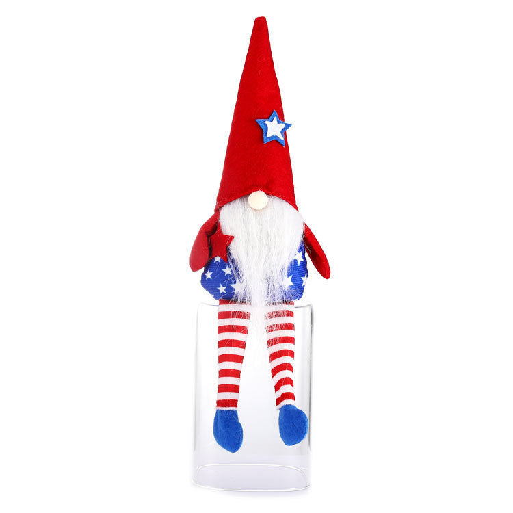 Patriotic Plush Gnome Decor for Independence Day Displays