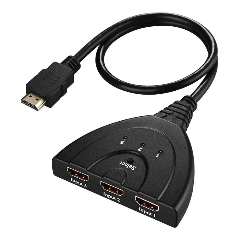 3-Port HDMI Switch with Auto-Detect for Game Consoles