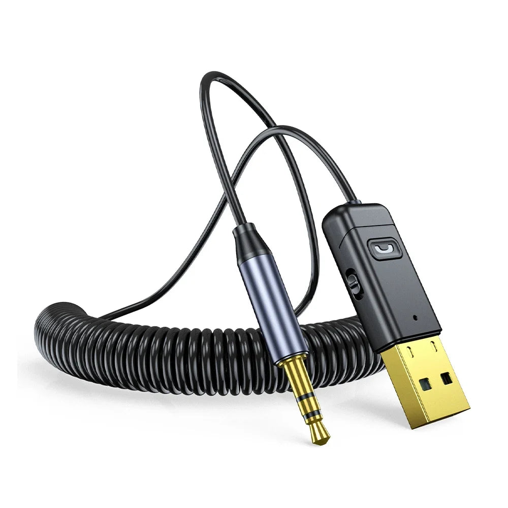 Car Bluetooth AUX Receiver for Calls and Navigation
