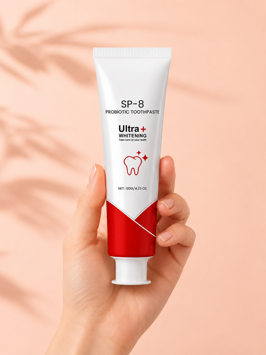 SP‑8 Probiotic Whitening Toothpaste — Softer Gums, Brighter