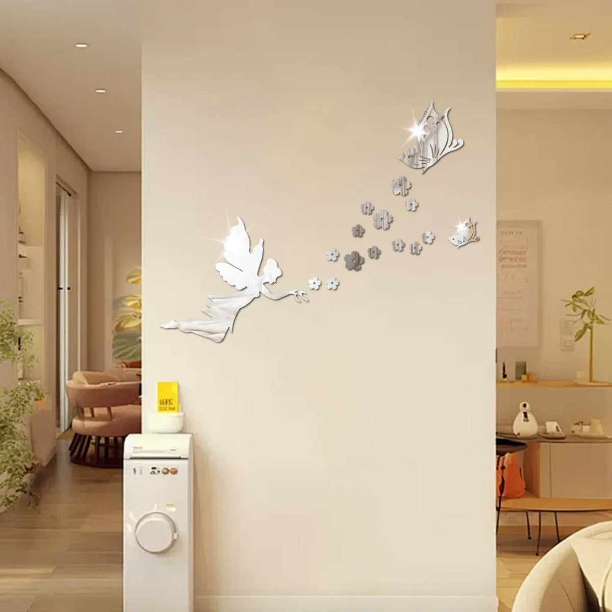 Acrylic Mirror Wall Stickers for Light-Catching Decor