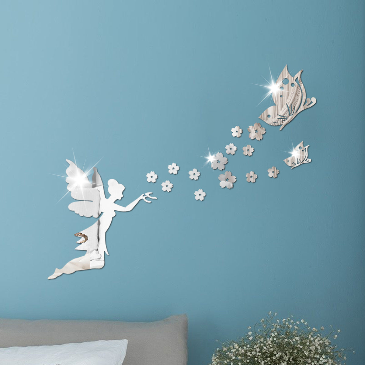 Acrylic Mirror Wall Stickers for Light-Catching Decor