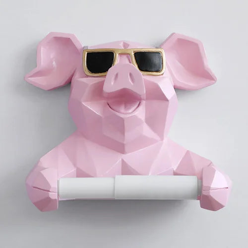Animal Head Toilet Paper Holder for a Statement Bathroom