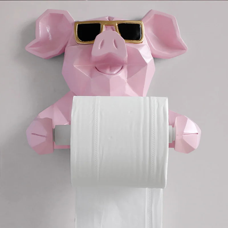 Animal Head Toilet Paper Holder for a Statement Bathroom