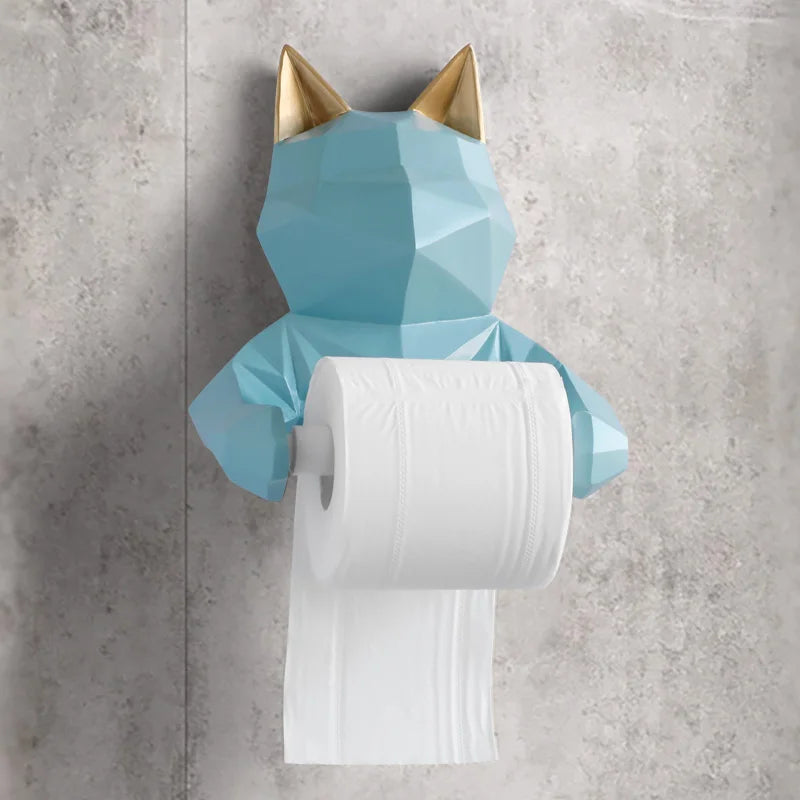 Animal Head Toilet Paper Holder for a Statement Bathroom