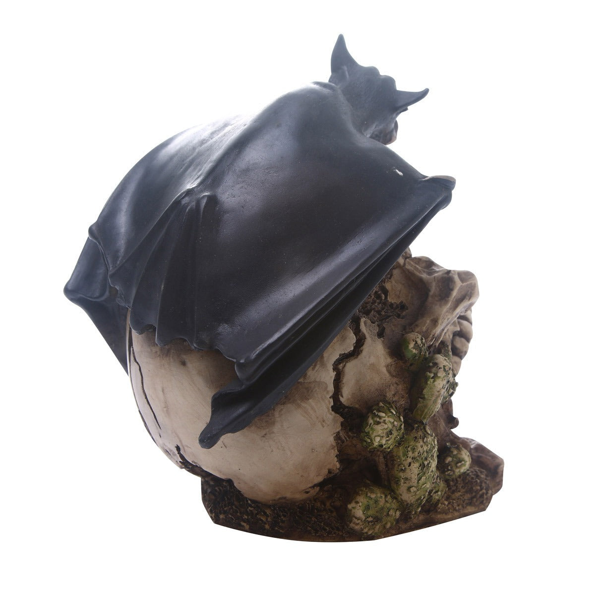 Gothic Skull Decor With Bat Detail for Dramatic Displays