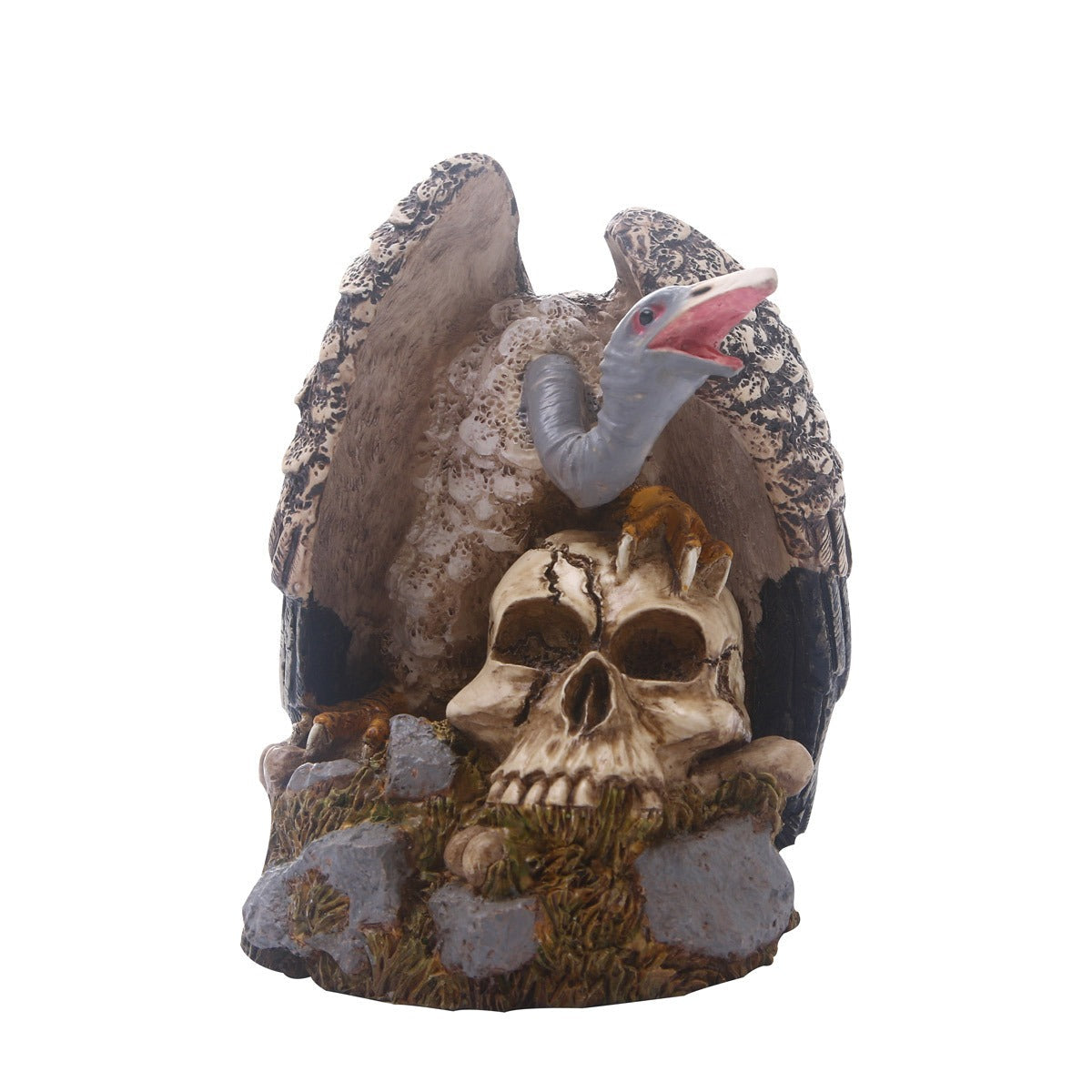 Eagle Skull Resin Sculpture for Dramatic Gothic Display