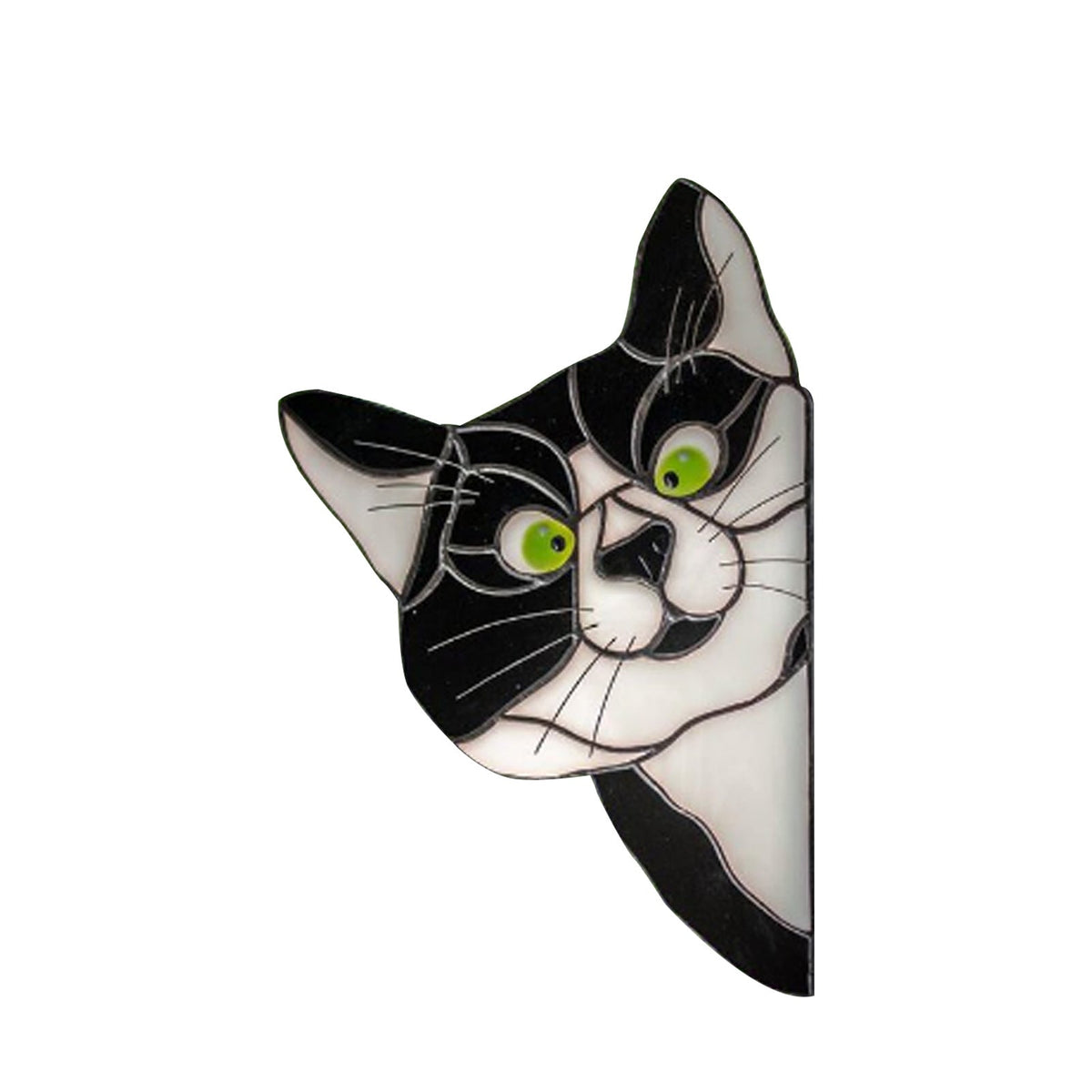 Cat Window Sticker – Colorful Peel-and-Stick Décor
