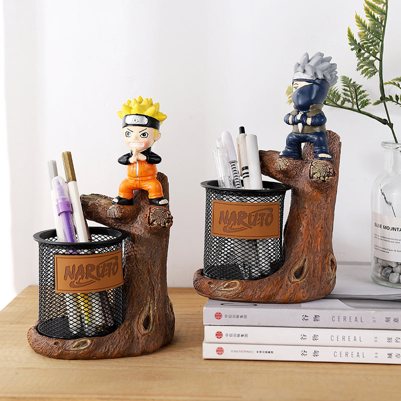 Anime Pen Holder Organizer for Naruto Desk Display