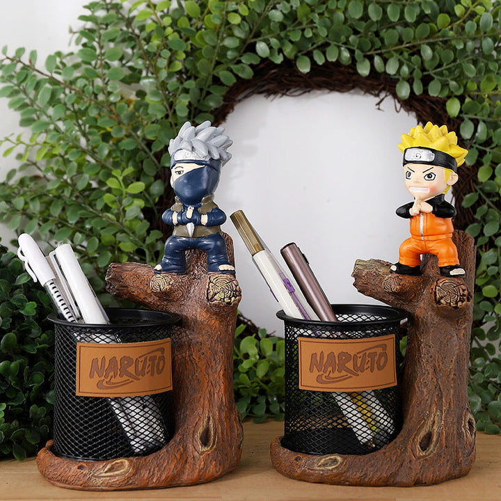 Anime Pen Holder Organizer for Naruto Desk Display