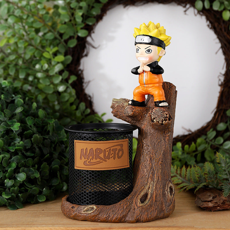Anime Pen Holder Organizer for Naruto Desk Display