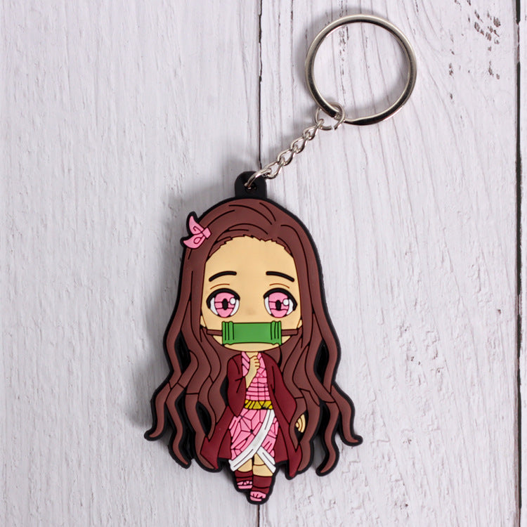 Anime Character Keychain Charms for Colorful Bags & Keys