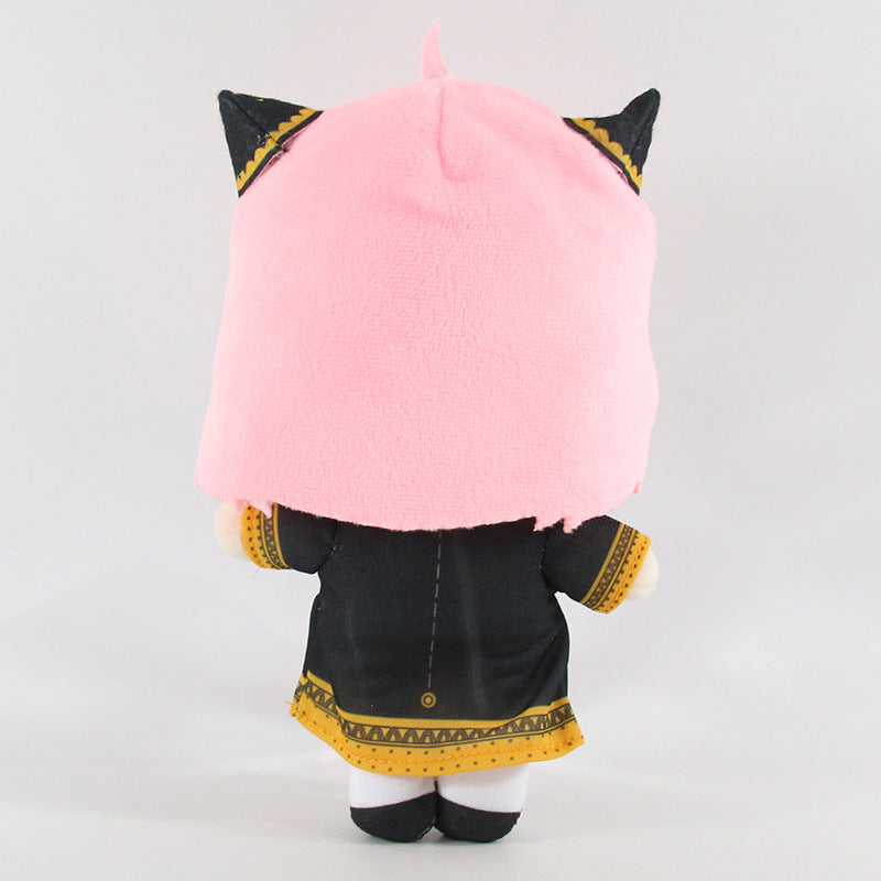 Anime Plush Toy Duo With Colorful Companion Display