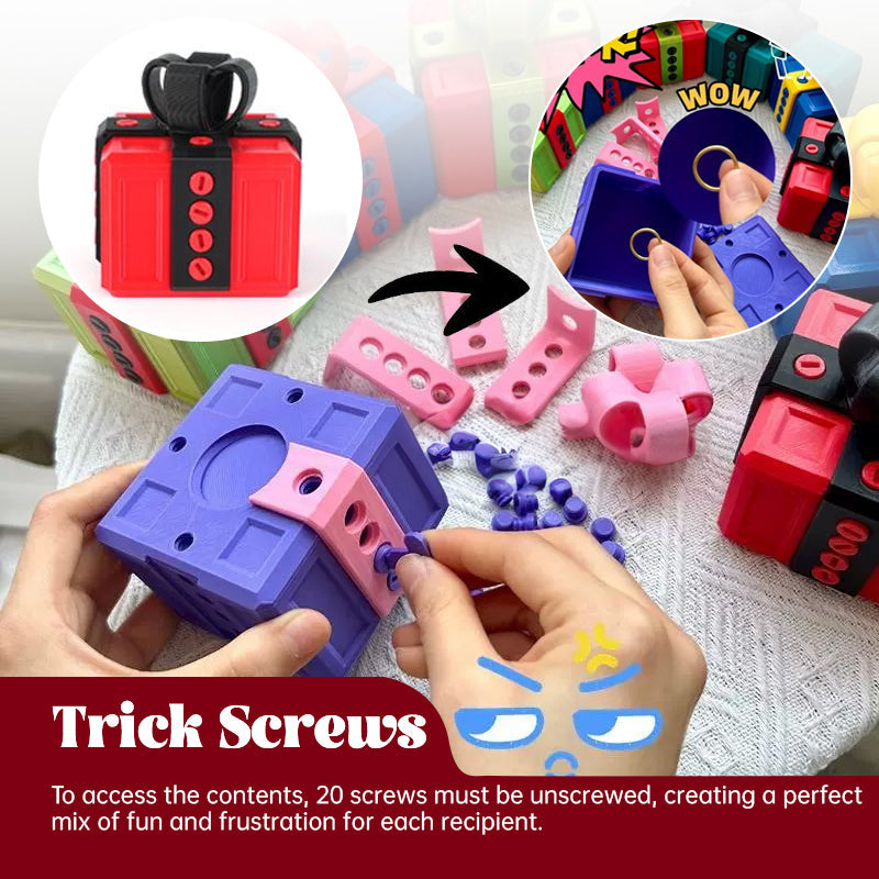 Annoying Gift Box Pop-Up Middle Finger Novelty Toy