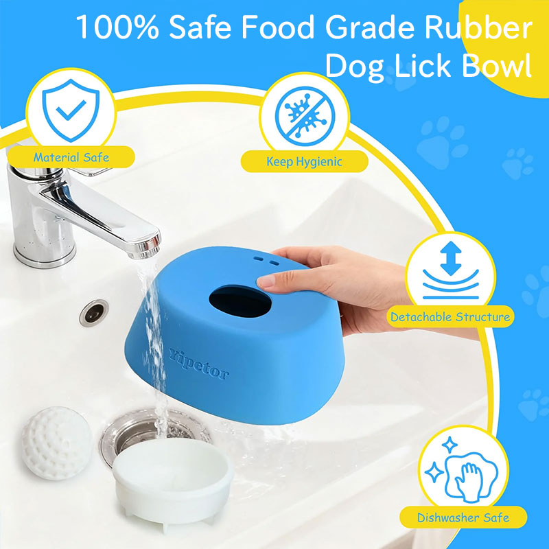 Anti-Choke Slow Feeder Dog Bowl for Safer Treat Time