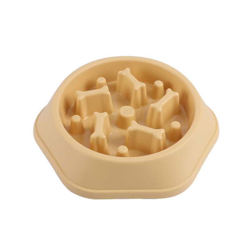 Slow Feeder Pet Bowl for Gobblers & Cleaner Mealtimes