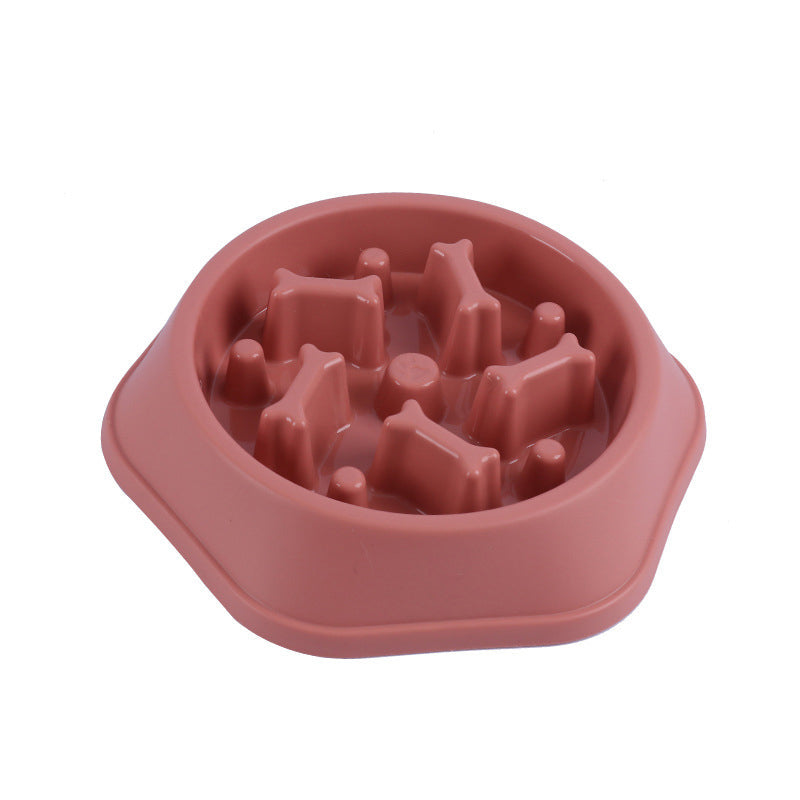 Slow Feeder Pet Bowl for Gobblers & Cleaner Mealtimes