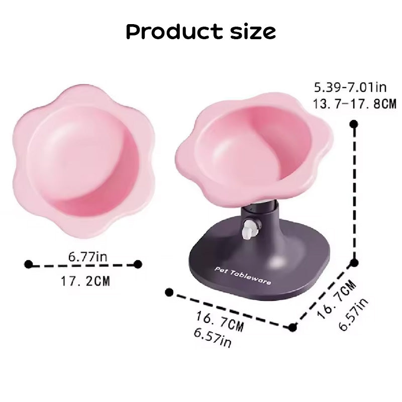 Adjustable Elevated Pet Bowl for Stable, Calm Feeding