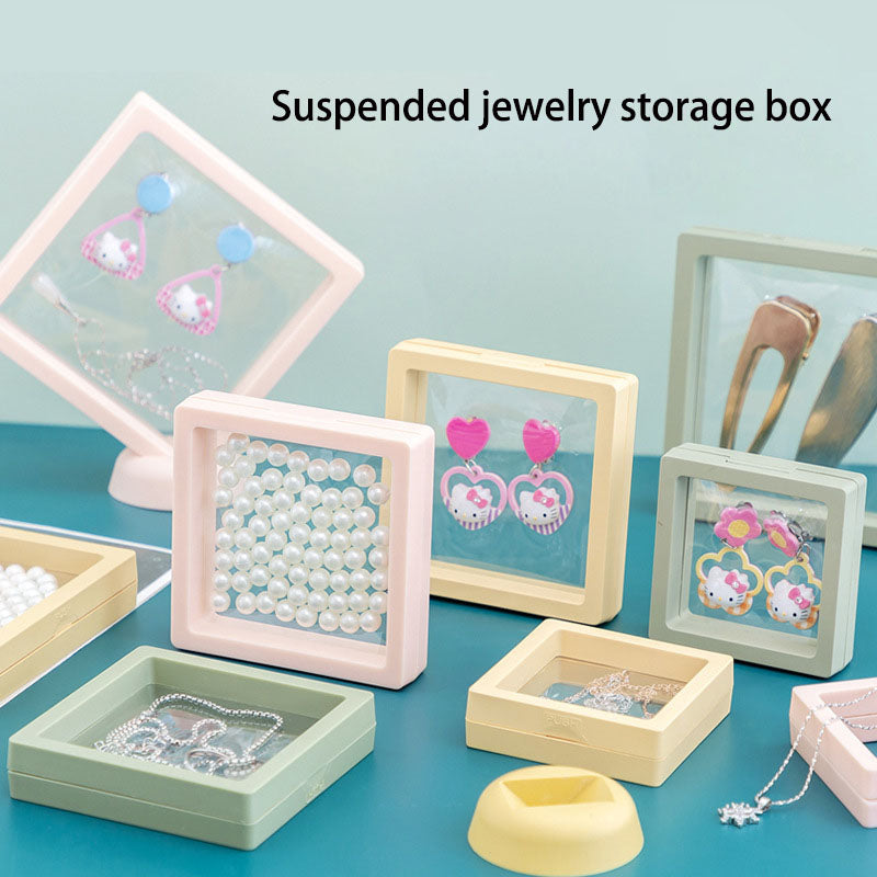 Clear Suspended Jewelry Box for Earrings and Necklaces