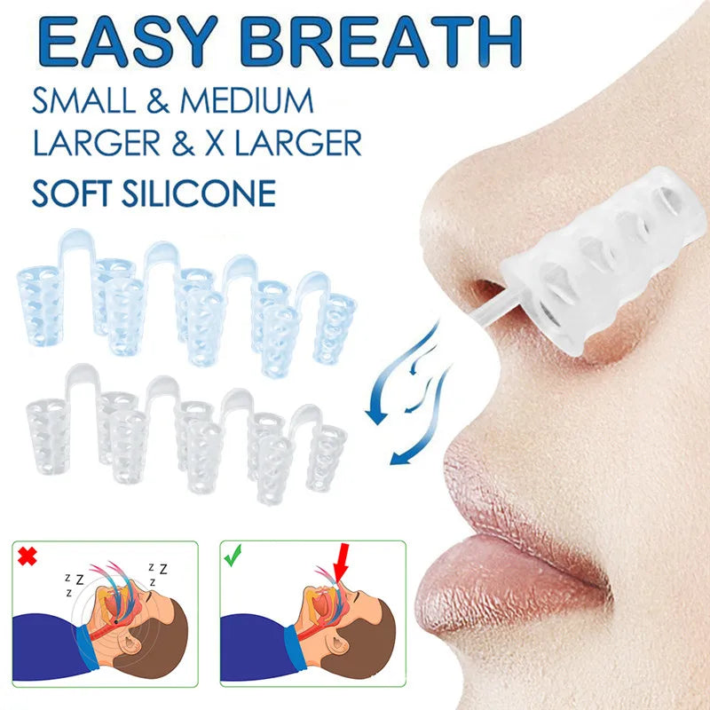 Nasal Dilators for Snoring, Multi-Size Silicone Set