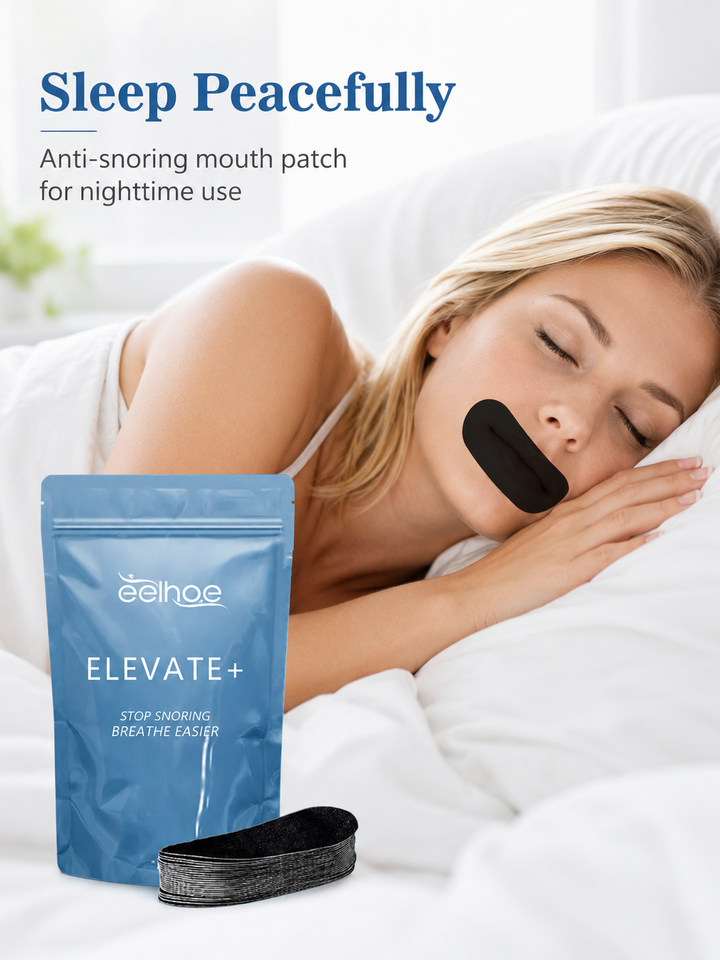ELEVATE+ Anti-Snoring Patch – Stop Snoring & Wake Restored