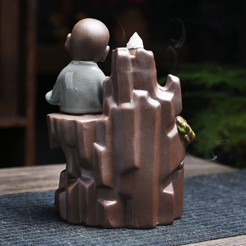 Backflow Incense Burner for Zen Smoke Waterfall Decor