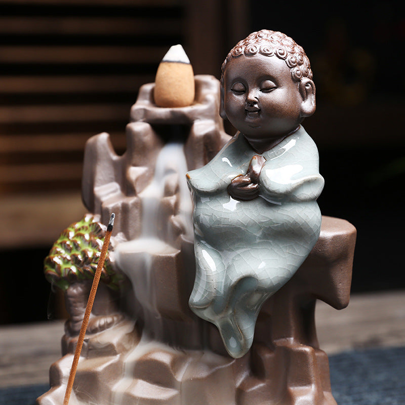 Backflow Incense Burner for Zen Smoke Waterfall Decor
