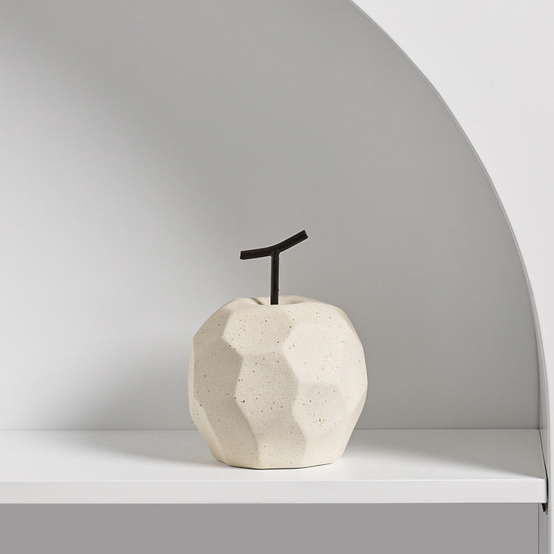 Ceramic Apple and Pear Decor for Wabi-Sabi Interiors
