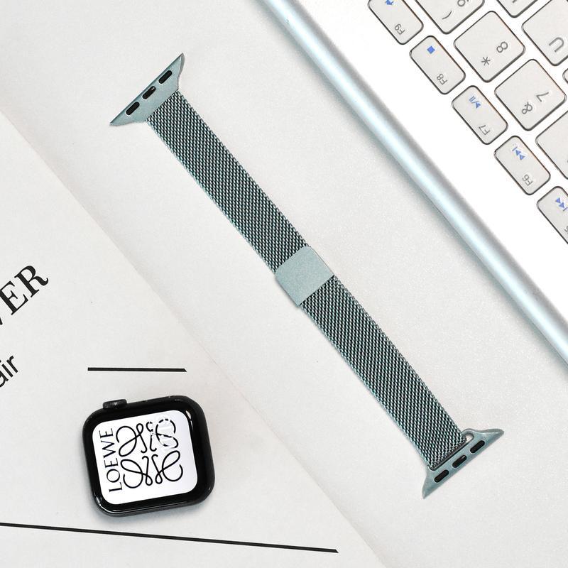 Milanese Loop Apple Watch Band, Slim Stainless Steel