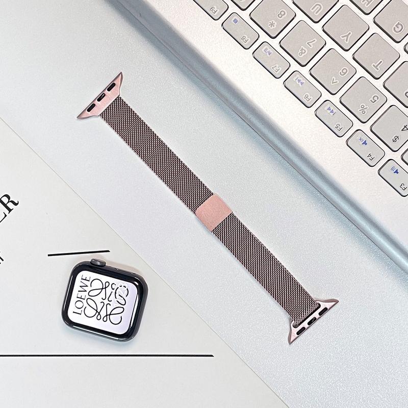 Milanese Loop Apple Watch Band, Slim Stainless Steel