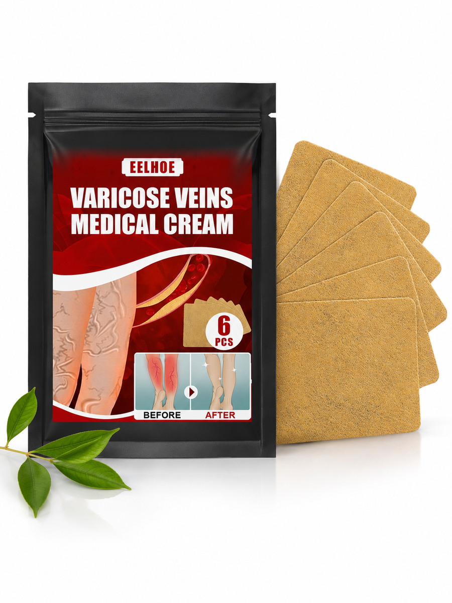 Varicose Vein Cream & Patches — Smoother Legs, Less Swelling