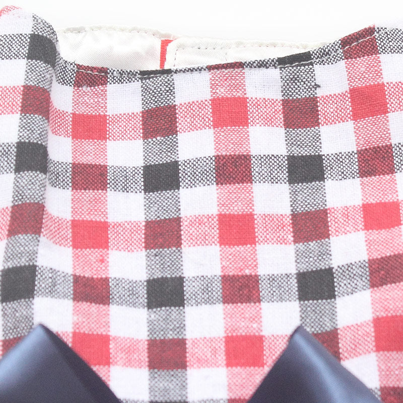 Plaid Dog Dress With Satin Bow For Photo-Ready Style