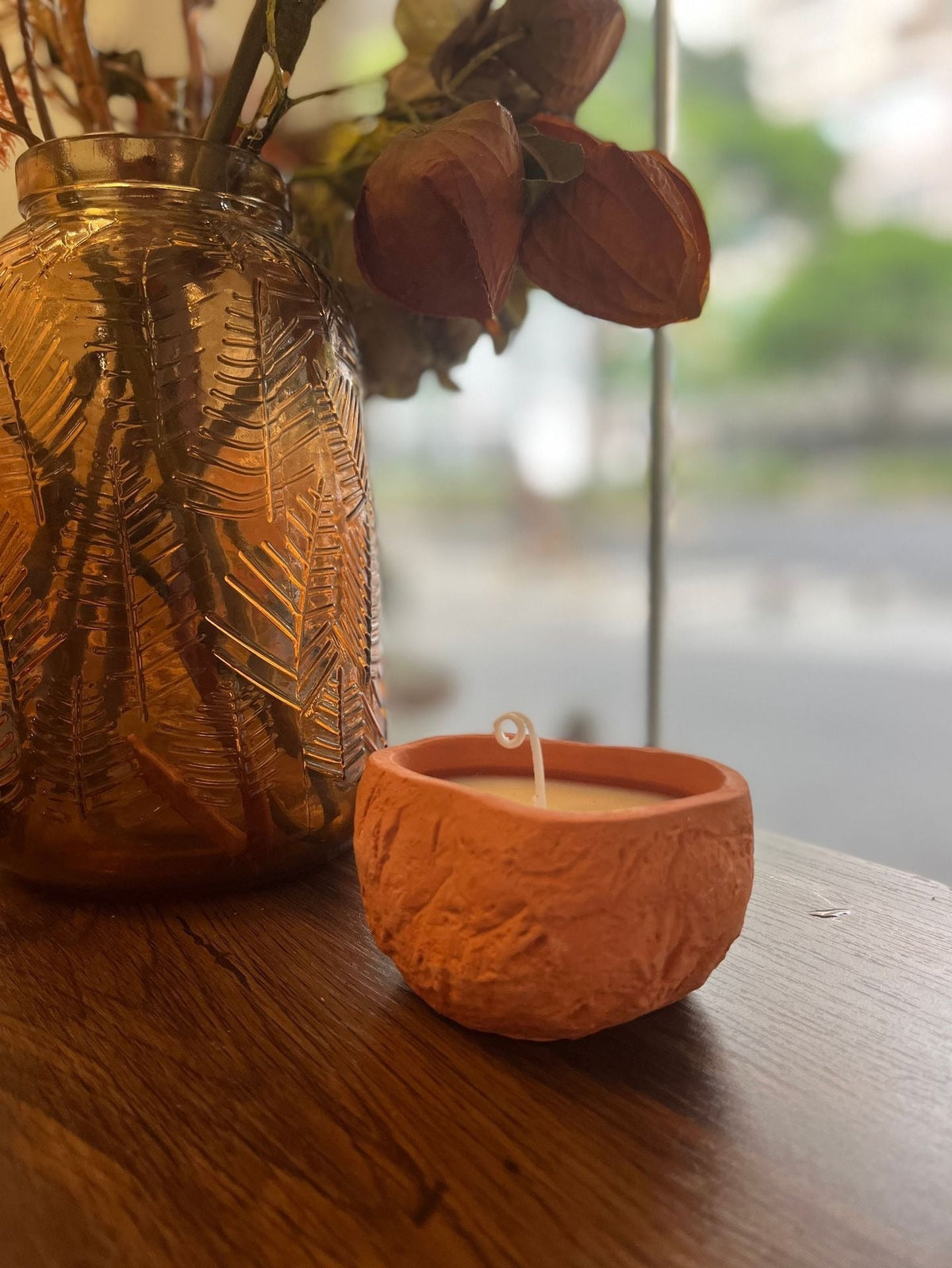 Sculptural Soy Wax Aromatherapy Candle for Bedroom Calm