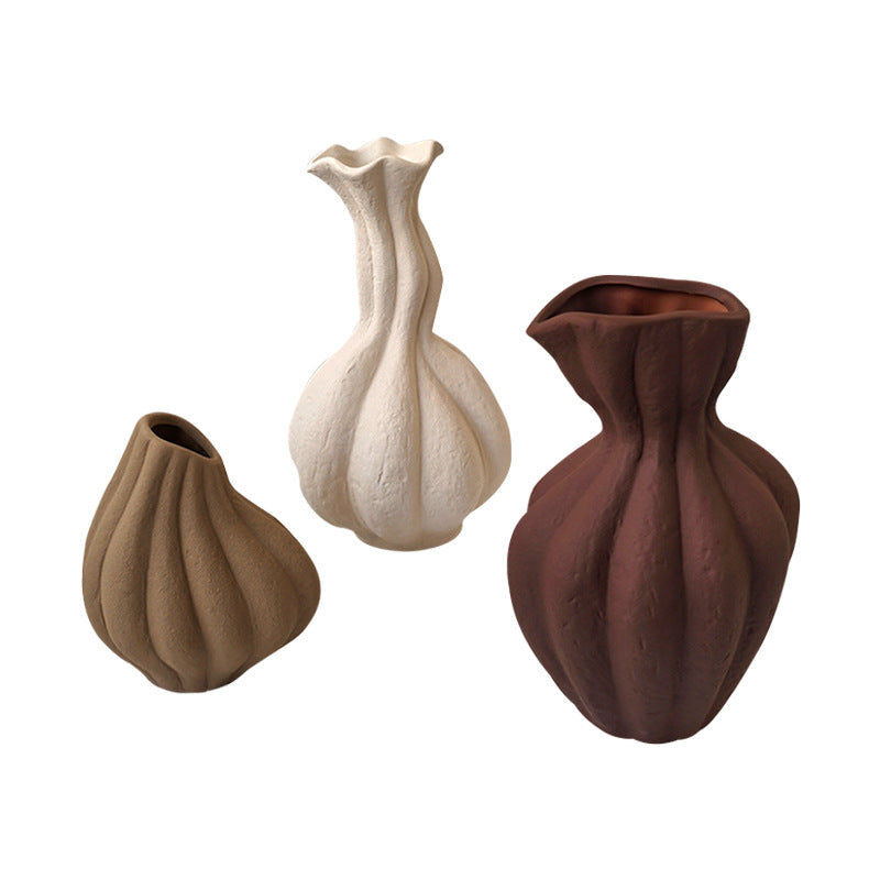 Sculptural Ceramic Vase for Shelf, Console & TV Cabinet