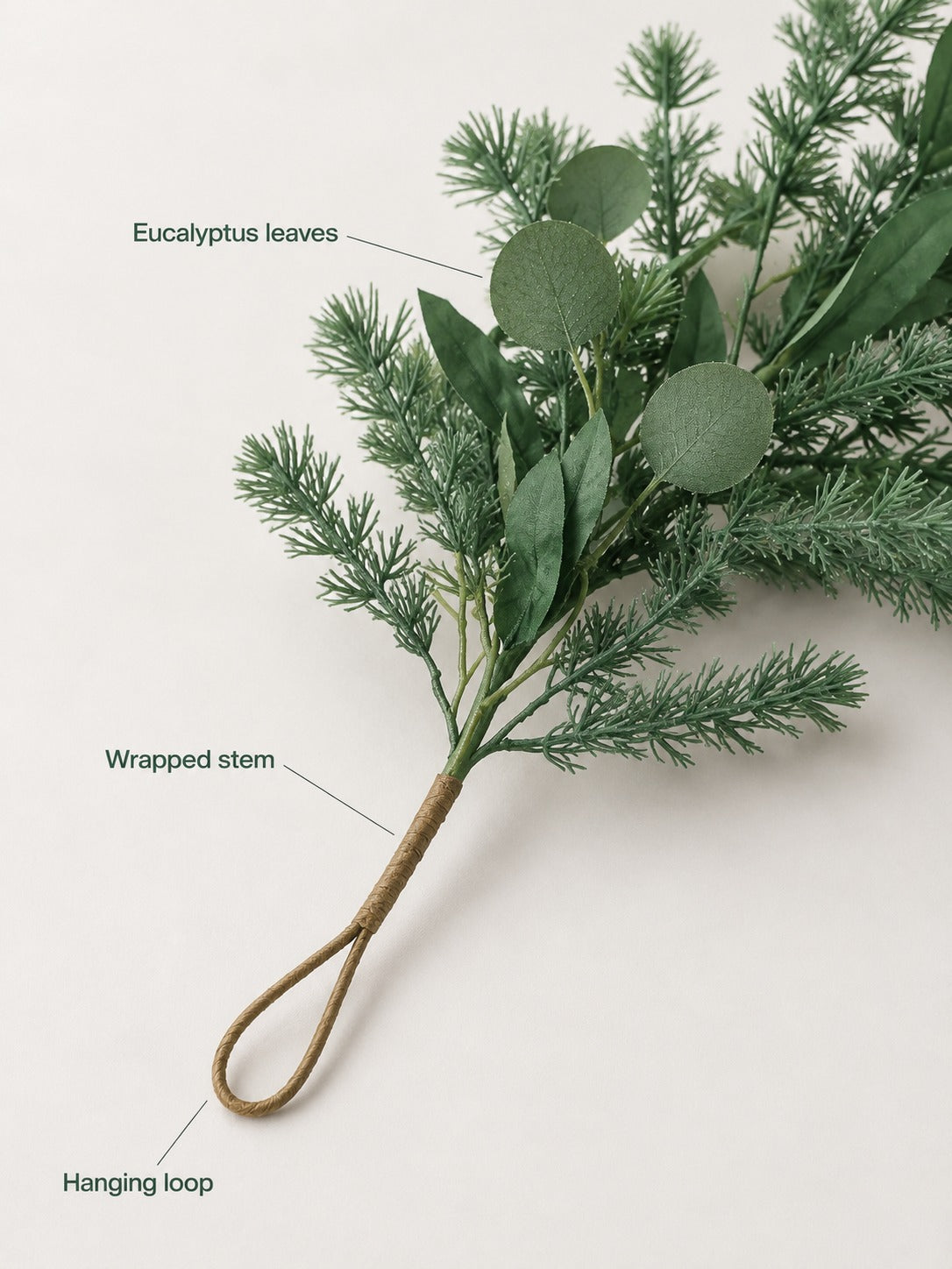 Artificial Eucalyptus Garland 5.5 ft for Mantel Decor